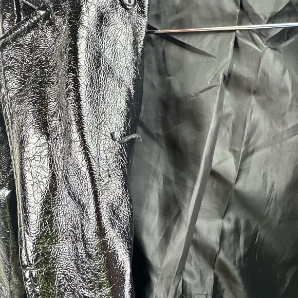 Nastygal Falling Fur You Faux Fur Trench Coat, Black, Size 2, XS - Picture 14 of 15